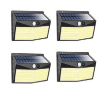 LED gaismekļi ar saules baterijām 4gb - 248 LED spuldzes ar enerģijas kustības sensoru