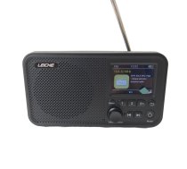 LEICKE pārnēsājams DAB+ radio ar Bluetooth 5.0, DAB/DAB+ un FM radio, 2,4 collu krāsu displejs, virtuves radio