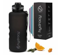 Premium Hydracy ūdens pudele — liela 2 litru pudele, BPA nesaturoša — necaurlaidīga vingrošanas pudele ar augļu sietiņu