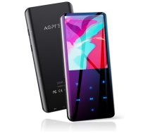 AGPTEK 32 GB MP3 atskaņotājs ar Bluetooth 5.0 un 2,4 collu TFT krāsu ekrānu, HiFi mūzikas atskaņotājs ar skaļruni, skārienjutīgām pogām, FM radio, e-grāmatu ierakstīšanai, miega taimerim, atbalsta līdz 128 GB (melns)