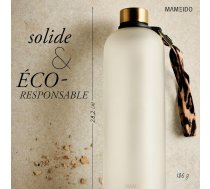 MAMEIDO 1,5 l ūdens pudele - motivējoša, bez BPA, pret noplūdi, tritāna kopoliestera plastmasa, 1,5 litru ūdens pudele, sporta pudele (ziloņkaula bēša zelta krāsā, 1500 ml)