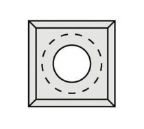 CMT Profilnazis frēzei - 14x14x2mm LaminoMDF