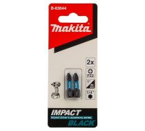 Skrūvgrieža uzgalis PZ2 25MM IMPACT BLACK (2 gab) komplekts. B-63644