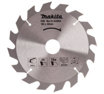 T.C.T. Zāģripa  185X2X30mm 20° T16 D-03903 Makita