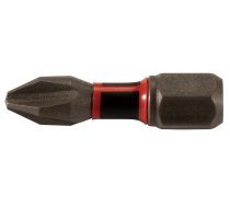 Torsion skrūvgriežu uzgalis (C-form), PH2-25mm, 15gab. Impact Premier E-03246