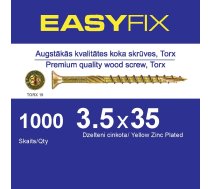 EASY-FIX Koka Konstrukciju Skrūve 3,5x35mm TORX15 (1000gb)