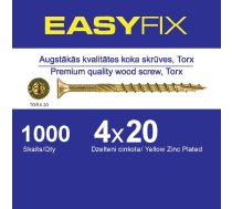 EASY-FIX Koka Konstrukciju Skrūve 4x20mm TORX20 (1000gb)