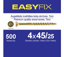 EASY-FIX Koka Konstrukciju Skrūve 4x45mm TORX20 (500gb)