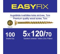 EASY-FIX Koka Konstrukciju Skrūve 5x120mm TORX25 (100gb)