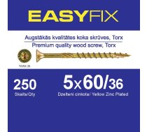 Skrūves kokam 5x60mm TORX25 EASYFIX(250gab)