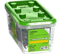 Skrūves fasādei/terasei 640575 4.8x75 A2 250gab ESSVE nerūsējoša tērauda