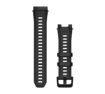 Silikona siksniņa Garmin Instinct 3 45 mm pulkstenim, 22 mm, melna