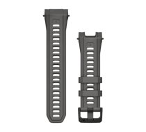 Silikona siksniņa Garmin Instinct 3 50 mm pulkstenim, 26 mm, ogļu pelēka