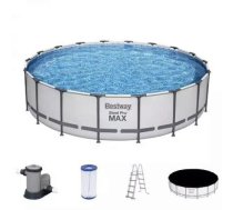 Rāmja baseins Bestway Steel Pro Max komplekts 549x122 cm, ar filtra sūkni un piederumiem (56462)