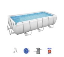 Karkasa baseins Bestway Power Steel 404×201×100 cm ar kasetnes filtra sūkni un piederumiem (56441)