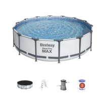 Rāmja baseins Bestway Steel Pro Max komplekts 427x107 cm, ar filtra sūkni un piederumiem (56950)
