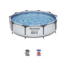 Karkasa baseins Bestway Steel Pro Max komplekts 305x76 cm, ar filtra sūkni (56408)