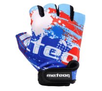 Meteor Kids M Map blue cycling gloves