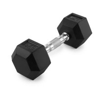 Gumijas pārklājuma HEX čuguna hantele 5 kg - UpForm