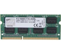 NB MEMORY 4GB PC12800 DDR3/SO F3-1600C11S-4GSL G.SKILL (F3-1600C11S-4GSL)