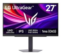 LG LCD Monitor || 27" || 3840 x 2160 pixels || 4K Ultra HD || Native aspect ratio 16:9 || LCD || Flat || 27G810A-B (27G810A-B)
