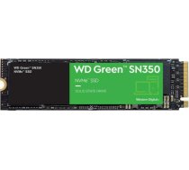 SSD|WESTERN DIGITAL|Green SN350|500GB|M.2|PCIe Gen3|NVMe|TLC|Write speed 1500 MBytes/sec|Read speed 2400 MBytes/sec|2.38mm|TBW 60 TB|MTBF 1000000 hours|WDS500G2G0C (WDS500G2G0C)