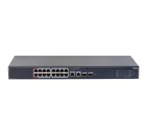 DAHUA Switch||DH-SG4020LP|Layer 2 switch|16xRJ-45 ports|RJ-45 Ports Type Gigabit Ethernet (10/100/1000)|2xGigabit Ethernet (copper) ports|2xSFP module slots|16xPower over Ethernet (PoE) ports|Total Power over Ethernet (PoE) budget 190 W|SG4020LP (SG4020LP)