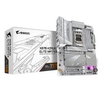 GIGABYTE Motherboard||AMD X870|Socket AM5|ATX|RAM DDR5-SDRAM|4x Slots|Integrated Graphics Yes|Wi-Fi Yes|Bluetooth Yes|4x M.2 (M) slots|X870 AORUS ELITE WIFI7 ICE|X870AELITEWF7ICE1.1 (X870 A ELITE WF7 ICE 1.1)