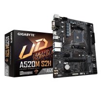 GIGABYTE Mātesplate GIGABYTE AMD A520 SAM4 Micro-ATX A520M S2H 1.3