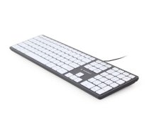 GEMBIRD KEYBOARD MULTIMEDIA USB ENG/CHOCOL. KB-MCH-02-BKW (KB-MCH-02-BKW)