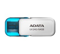Adata | USB Flash Drive | UV240 | 64 GB | USB 2.0 | White (AUV240-64G-RWH)