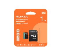 Adata MEMORY MICRO SDXC 1TB W/AD./AUSDX1TUI3V30SA2-RA1 (AUSDX1TUI3V30SA2-RA1)