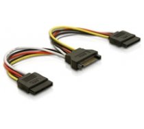 Delock cable power SATA 15pin  2x SATA HDD - straight ( DE 60105 60105 60105 ) kabelis datoram