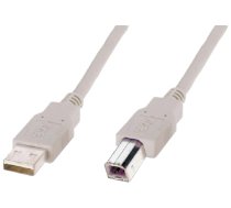 Logilink USB 2.0 A to USB 2.0 B Cable USB A male USB B male 1.8 m Grey ( CU0007 ) USB kabelis