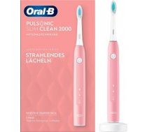 Oral-B Pulsonic Slim Clean 2000 Adult Sonic toothbrush Pink ( 4210201305866 304708 4210201304708 4210201305866 BRAUN 4210201304708 Slim Clean 2000 PK ) mutes higiēnai