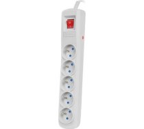 Surge protector Bercy 400 1 5m 5 sockets grey ( NSP 1718 NSP 1718 ) elektrības pagarinātājs