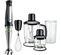 BRAUN Hand Blender MQ7045X 1000W 1.25L ActiveBlade SmartSpeed Inox/Black ( 8021098774637 MQ7045X 0X22111288 0X22111288 MQ7045X 0X22111547 19110858 BRNMQ7045X MQ 7045X ) Blenderis