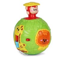 WinFun Art.0778 Roll N Pop Jungle Activity Ball Muzikāla attīstošā rotaļlieta Bumba 6+ men. ( 4895038507784 000778 454672 )