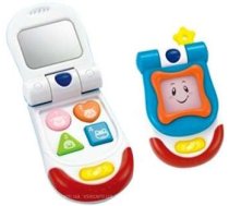 Winfun Art.0618 Flip Up Sounds Phone Bērnu attīstoša muzikālā rotaļlieta telefons ( 4895038542709 000618 GXP-711684 )
