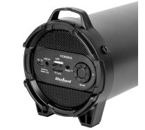 Rebel Bluetooth bezvadu skaļrunis ar Micro SD / Radio / USB / Melns ( KOM0943 KOM0943 KOM0943 ) pārnēsājamais skaļrunis