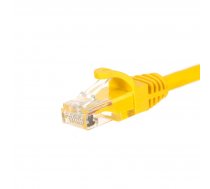 Netrack patch cable RJ45  snagless boot  Cat 5e UTP  0.25m yellow ( BZPAT025UY BZPAT025UY BZPAT025UY ) tīkla kabelis