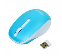 MSONIC Wireless optical mouse MX707B 3D 1000DPI 2.4GHz blue-white ( MX707B ) Datora pele