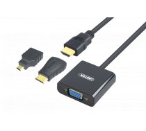 Unitek Converter mini/micro HDMI to VGA+audio Y-6355 ( Y 6355 Y 6355 4894160021779 Y 6355 ) adapteris