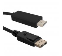 Qoltec Cable DisplayPort v1.2 / HDMI 4Kx2K 1m ( 50435 5901878504353 ) kabelis vads