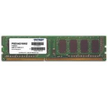 Patriot Signature DIMM DDR3 1600MHz 4GB Module  CAS 11  RETA ( PSD34G16002 PSD34G16002 PSD34G16002 ) operatīvā atmiņa