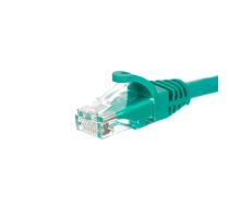 Netrack patch cable RJ45 snagless boot Cat 5e UTP 0.5m green ( BZPAT05UG ) kabelis vads