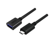 Unitek Cable USB type-C to USB AF  Y-C476BK ( Y C476BK Y C476BK ) kabelis  vads