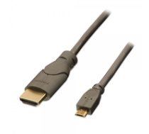 Lindy MHL microUSB - HDMI cable 0.5 m Gray (41565) ( 4002888415651 41565 41565 ) USB kabelis