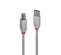 Lindy USB 2.0 Kabel Typ A/B Anthra Line 1m ( 36682 36682 36682 ) kabelis  vads