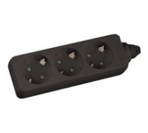 InLine - Socket strip - Schuko 3-way - 230V - 3500W - 5 0m- black (16435) ( 16435 16435 16435 ) nepārtrauktas barošanas avots UPS